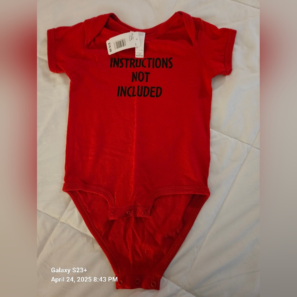 Red Bodysuit - Instructions Not Included